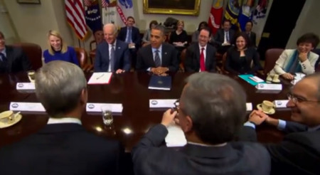 "Una gran reunión": Tim Cook, tras reunirse con Obama y otros titanes de la tecnología