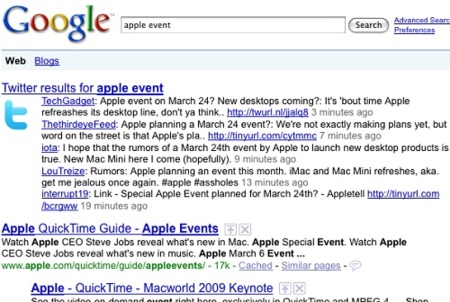 Google podría estar a punto de lanzar un buscador de microblogs