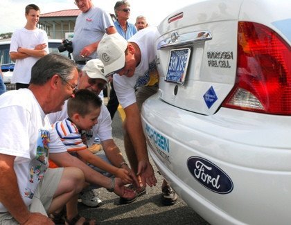 El vapor del Ford Focus de hidrógeno
