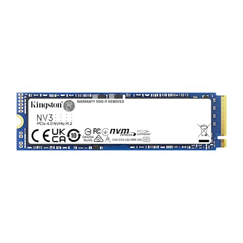 Kingston SSD NV3, Capacidad: 1000GB, Factor de Forma: M.2 2280, Interfaz: NVMe PCIe Gen 4.0