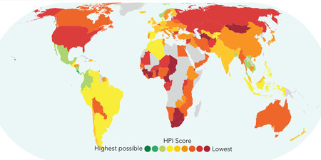 Este mapa interactivo muestra cuáles son los países más felices del planeta