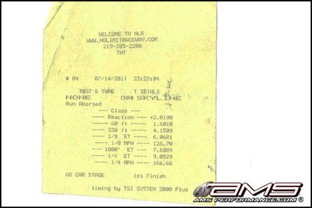 AMS Performance Nissan GT-R Alpha 12 Cronometraje