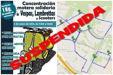 Suspendida la Concentración Motera Solidaria de Vespas, Lambrettas y Scooters en Madrid