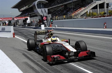HRT queda detrás de Marussia y Narain Karthikeyan fuera del 107%