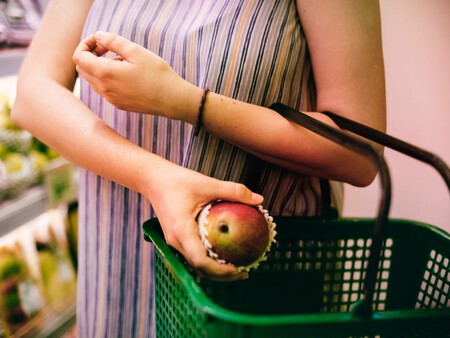 Mujer Mango Cesta Compra