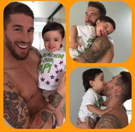Sergio Ramos ya está en casa con la family