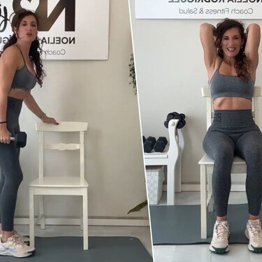 Noelia Rodríguez, entrenadora personal: "Si tienes más de 40 y haces estos ejercicios 3 días a la semana, te dejarán de colgar las alas de murciélago de los brazos" 
