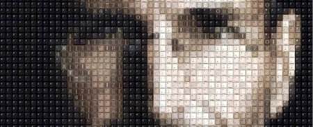 Imagen de la semana: el retrato de Jobs realizado con teclas
