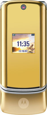 Motorola KRZR, rojo para Canadá y oro para Hong Kong