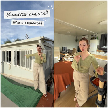 Esther, sobre vivir en una casa prefabricada: "Me costó unos 25.000 euros y me ha dado la oportunidad para poder ahorrar" 