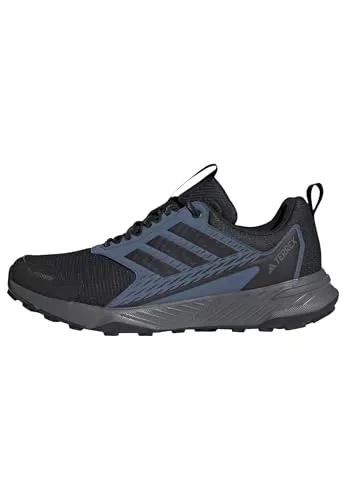 adidas Hombre Terrex Tracefinder 2 Climaproof Trail Running Shoes, Core Black/Core Black/Semi Impact Orange, 43 1/3 EU