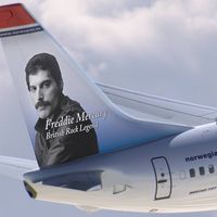 Una aerolínea le dedica dos aviones a la estrella del rock Freddie Mercury