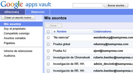 Google Vault, la herramienta para mantener la seguridad de documentos en Google Apps