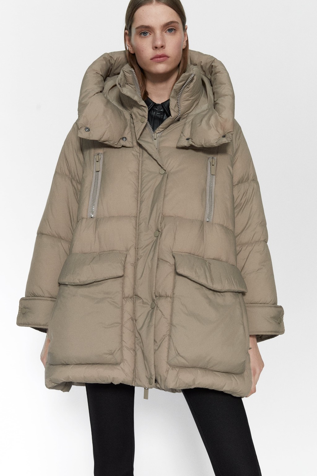 Water Repellent Zara Abrigo Sorona Zara Abrigos Zara Mujer 2020