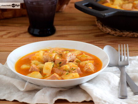 Marmita de bonito al estilo asturiano, receta de la guisandera Maruja González Suárez en Luanco