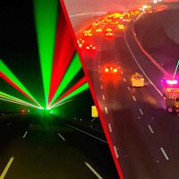 Aquí tenemos las V16, pero China está usando balizas láser y mucho más: hasta carreteras luminosas para que los conductores no se duerman