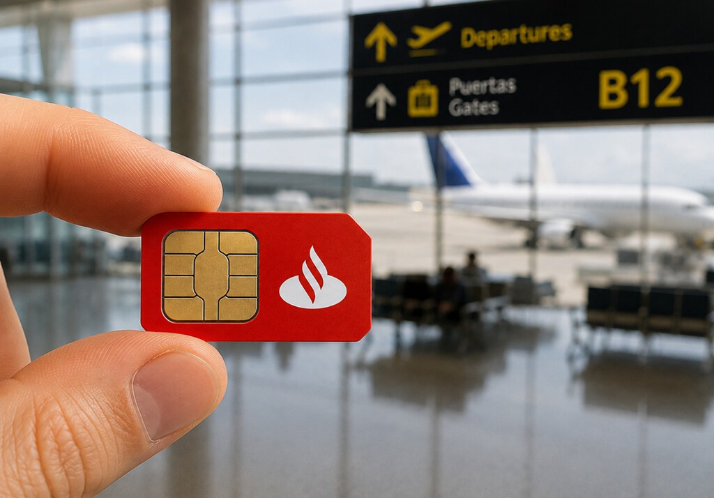 Otro banco que quiere ser teleco: el Santander lanza una nueva eSIM para viajar sin datos ilimitados