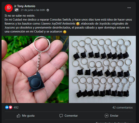 Jugador mexicano convierte los Joy-Con con drift de Nintendo Switch en llaveros antiestrés y son todo un éxito en ventas 2