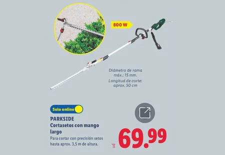 Cortasetos Con Mango Largo 800w Parkside Lidl