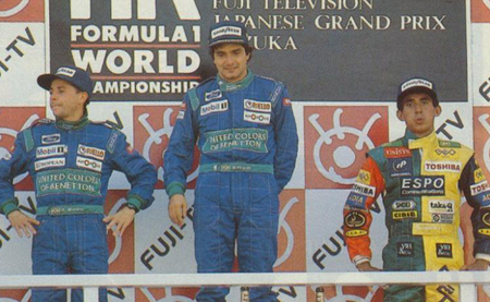 Podio GP Japón 1990