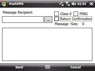 HushSMS, mensajes flash para Windows Mobile