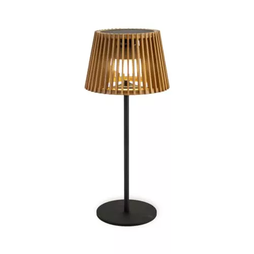 newgarden - OKINAWA TABLE Lámpara de Mesa Portátil Sin Cables con Carga Solar y Batería Recargable por USB. Decoración Resistente para Interior y Exterior