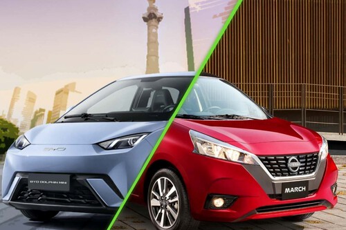 Tener un auto eléctrico en México es más barato que uno de gasolina: esta comparativa entre BYD Dolphin Mini y Nissan March lo demuestra