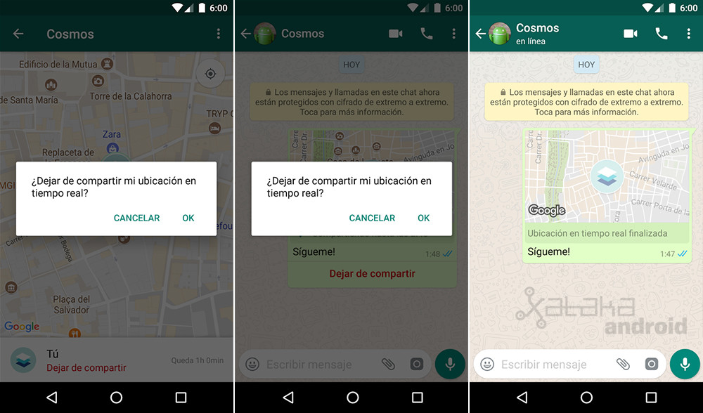 Cómo compartir tu ubicación en tiempo real con WhatsApp para Android