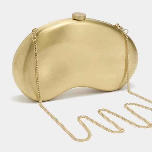 Bolso de fiesta convertible a bandolera estilo clutch con cierre de botón Parfois