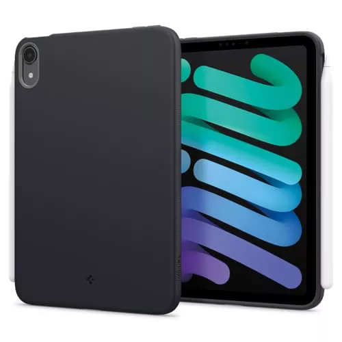 Spigen Funda Nano Pop Compatible con iPad Mini 7 (2024, A17 Pro) / iPad Mini 6 generación (2021, 8.3 Pulgadas) - Black Sesame