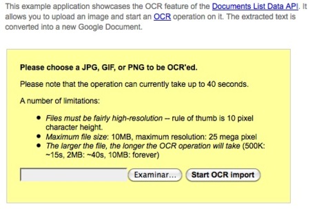 Utiliza la tecnología OCR con Google Docs