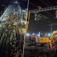 China necesitaba una estación de tren urgentemente, así que la montó en nueve horas con 1.500 obreros y 23 excavadoras 