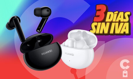 Estos auriculares inalámbricos con cancelación de ruido son un chollazo en los 3 Días sin IVA de MediaMarkt: Huawei FreeBuds 4i por 49 euros