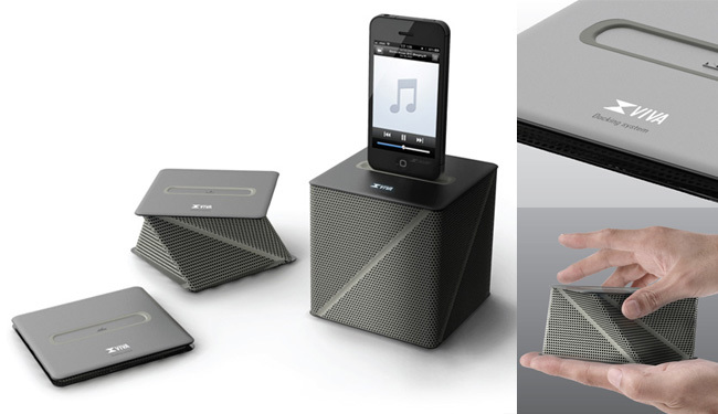 Altavoz origami
