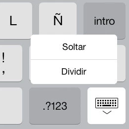 Teclado dividido iPad