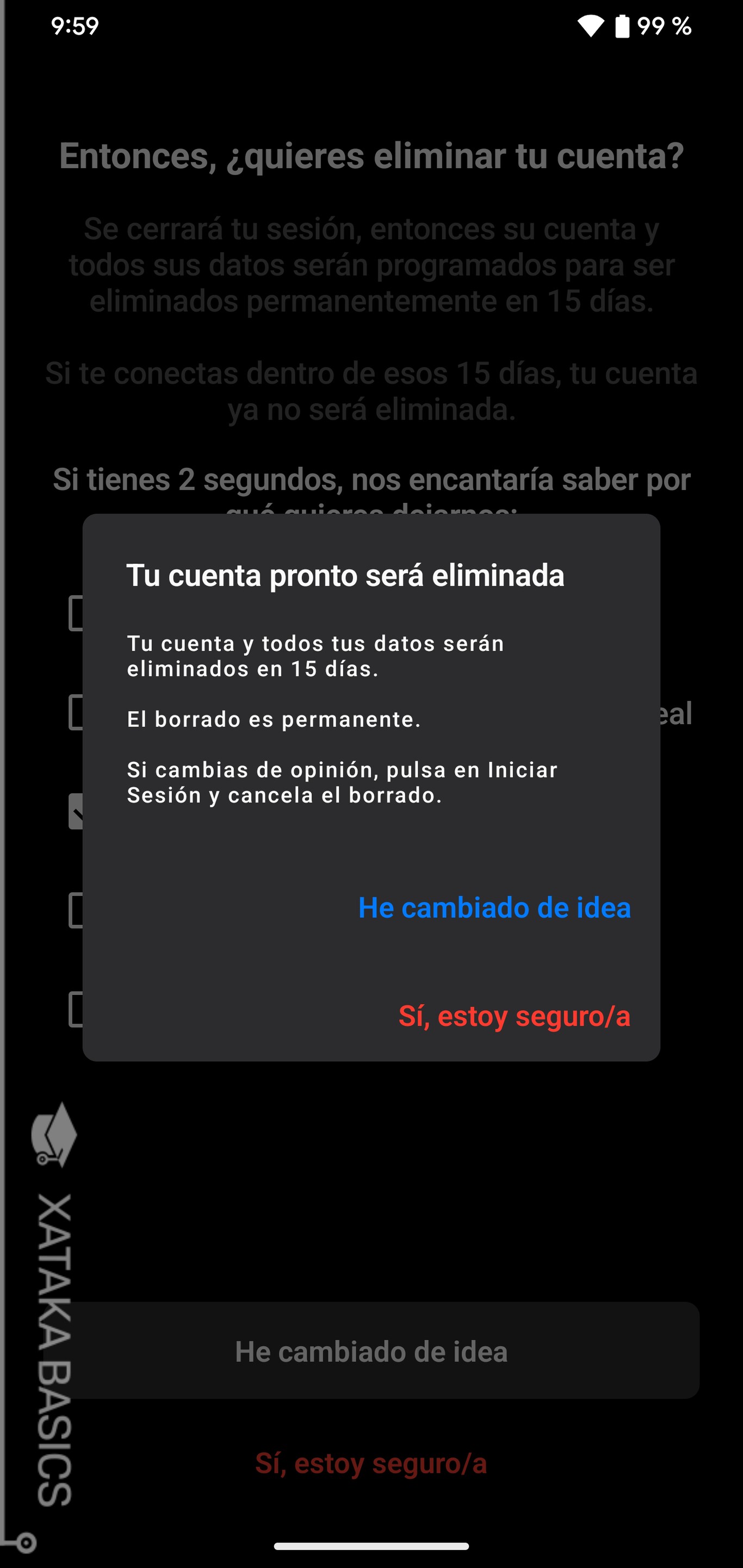 Cómo borrar o eliminar una cuenta