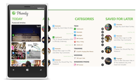 Probando Phonly, un nuevo cliente de Feedly para Windows Phone