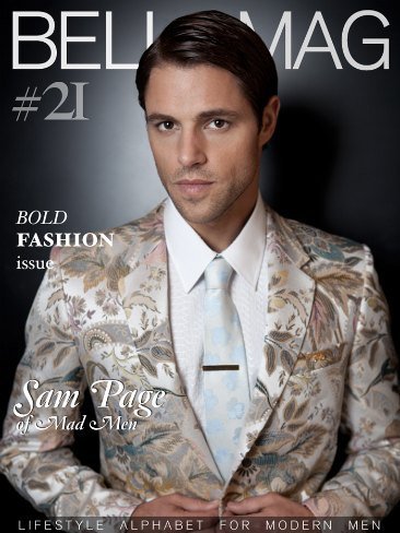 Sam Page, guapo hasta cursi y floreado
