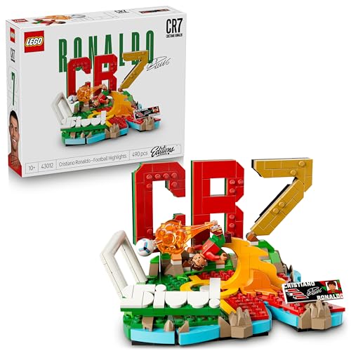 LEGO Editions Cristiano Ronaldo: Fenómenos del Fútbol - Juguete de Construcción con Minifigura de Futbolista - Decoración de la Habitación - Regalo de Fútbol para Niños y Niñas de 10+ Años - 43012