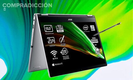 Este convertible con procesador i3 está a precio mínimo en Amazon: Acer Spin 3 SP313-51N por 649,99 euros