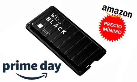Precio mínimo en el Prime Day de Amazon para la unidad SSD externa para gamers WD Black P50 Game Drive de 1 TB: 211,39 euros