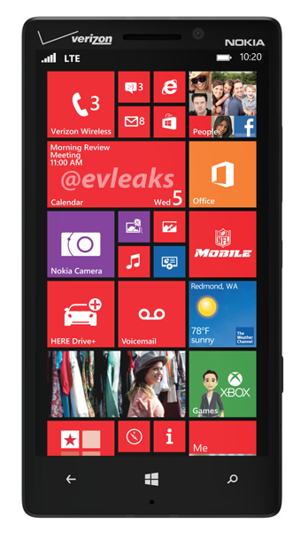 Nokia Lumia 929 sería la variante del 1520 para Verizon con una pantalla más pequeña