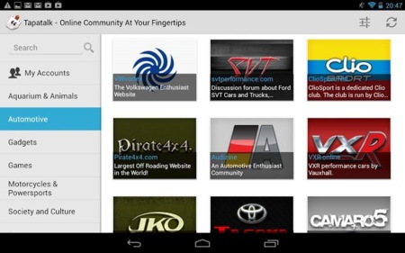 Tapatalk HD para Android