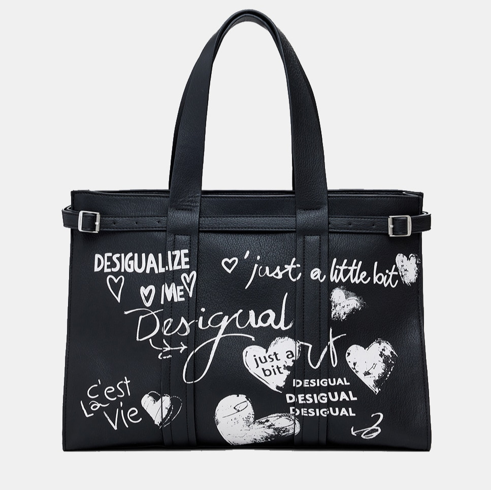 Desigual
Bolso shopper efecto piel letras grande