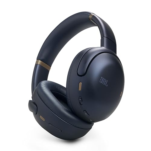 JBL Tour One M3 Auriculares supraaurales inalámbricos con Bluetooth, cancelación de Ruido True Adaptative, 70h de batería, Ajuste cómodo, Sonido JBL Spatial 360 con Seguimiento de Cabeza, Azul