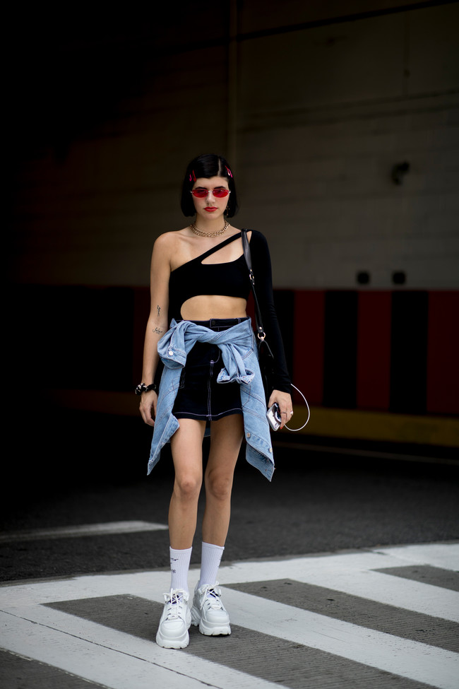 street style nyfw negro