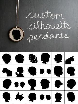 Colgantes con siluetas personalizadas