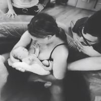 La actriz Hilary Duff comparte el emotivo primer abrazo con su bebé, minutos después de haber dado a luz