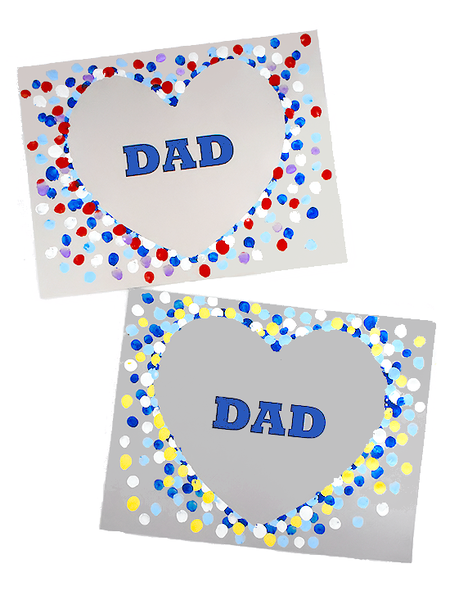 Fathers Day Heart Fingerprint Craft