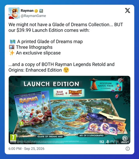 Rayman Tweet